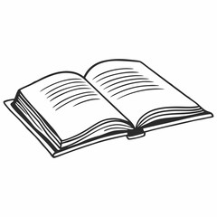 Stylish Open Book With Pages Design High Quality Editable Vector Design and illustration
