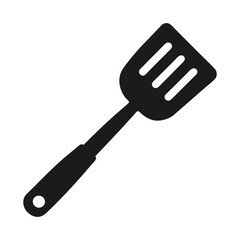 Grill fork and spatula tool icon vector. Barbecue symbol silhouette vector