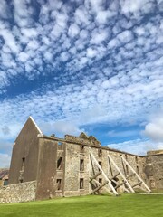 Ancient Mayan castle ruins, historic stone architecture against a vast sky, Collection of Travel in Ireland