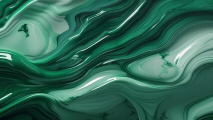 Processed collage of luxurious dark green glossy marble texture. Background for banner, backdrop or texture