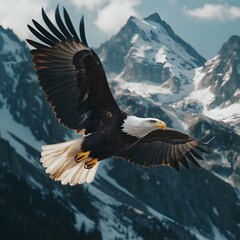 Obraz premium bald eagle in flight