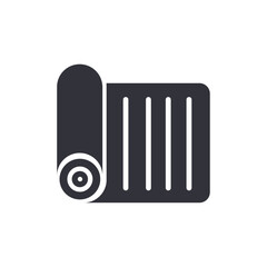 Gym towel solid icons, minimalist vector illustration ,simple transparent graphic element .Isolated on white background