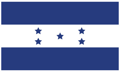 Honduras flag. Honduras national flag. Vector