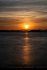 Obraz premium 三河西浦海岸の日の出