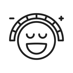 Attitude icon vector image. Suitable for mobile apps, web apps and print media.