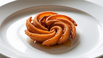 Fototapeta premium homemade apple pie with cream