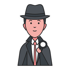 Detective illustration