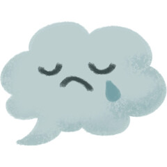 sad depresstion mental health speech bubble