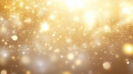 Golden Sparkle Background: Shimmering Lights and Festive Glow
