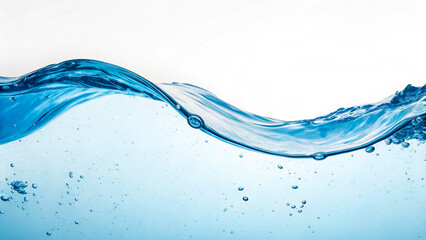 water splash isolated on white