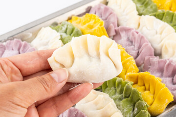 Chinese New Year food colorful dumplings