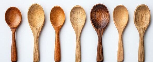 Wooden Spoon on White