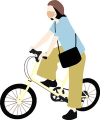 Obraz premium person riding a bike