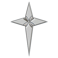 Star with monochrome metalic color