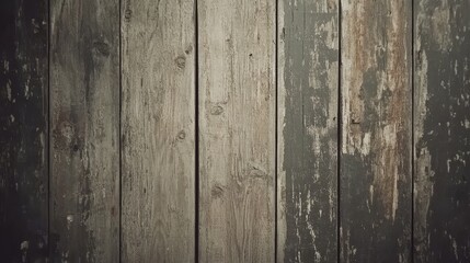 Fototapeta premium An aged gray wooden panel surface with visible grain and natural imperfections.