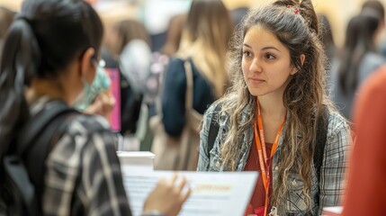 an event featuring booths with mental health resources and support services
