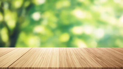 wooden table on grass