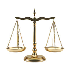 Golden Scale of Justice, Ideal for Legal or Ethical Themes