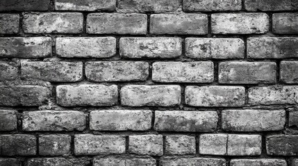Obraz premium A gray brick wall with uniform patterning, ideal for neutral and versatile backdrops.