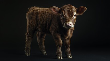 New born Hereford beef calf