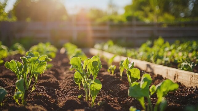 an image of a community garden or urban farm that incorporates innovative practices for sustainability.