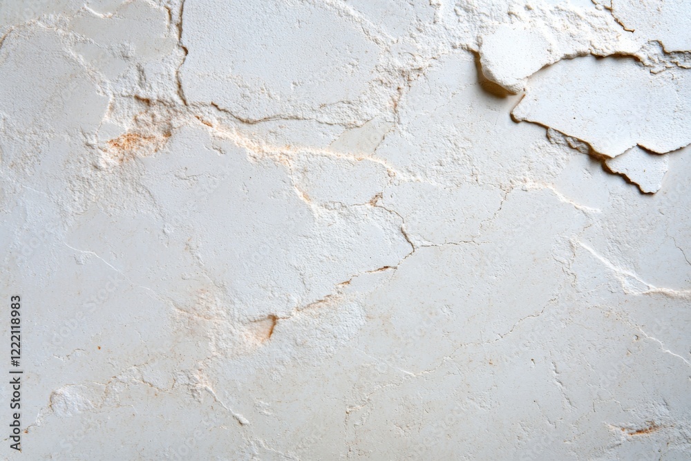 Poster close-up view of a vintage white painted brick wall displaying aged details and textures, beautifull