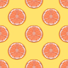 abstract fruit seamless pattern hand drawn for background or print