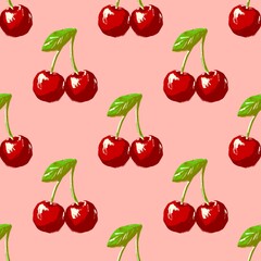 abstract fruit seamless pattern hand drawn for background or print