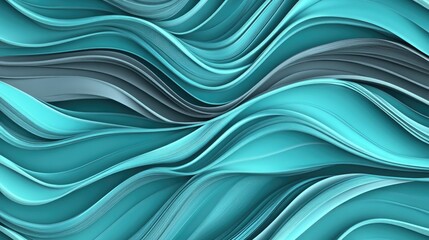 A seamless wave-like pattern in shades of teal and gray, adding motion and depth.