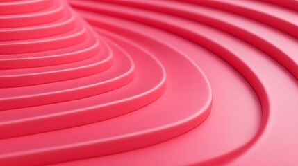 Abstract Wavy Lines in Soft Red Tones Creating a Modern Minimalist Background for Design Projects