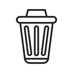 Trash Bin icon vector image. Suitable for mobile apps, web apps and print media.