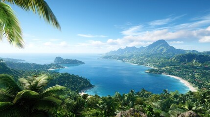 Fototapeta premium Tropical Island Paradise