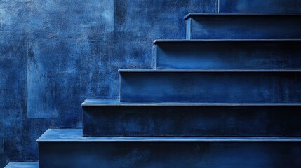 Gradient background transitioning from deep indigo to pale blue for a sleek, professional look.