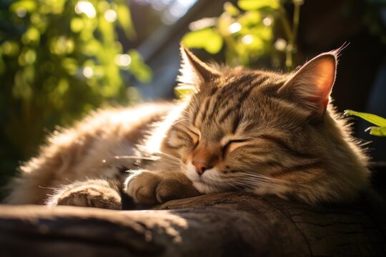 Sleeping animal mammal kitten.