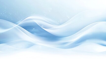 Abstract background in pastel blue with flowing, organic shapes for a modern design.