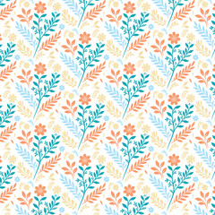 elegant seamless floral pattern with tropical and botanical motifs for fashion prints textile design wallpaper wrapping and fabric patterns