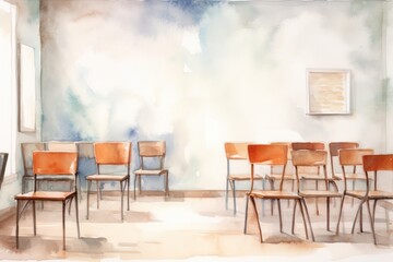 Chair room architecture furniture.