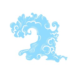 simple wave illustration for design