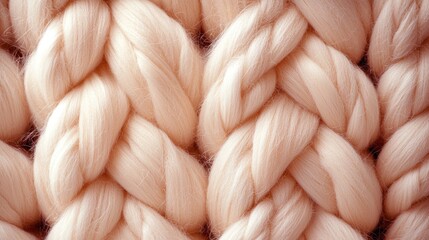 Peachy chunky knit texture background