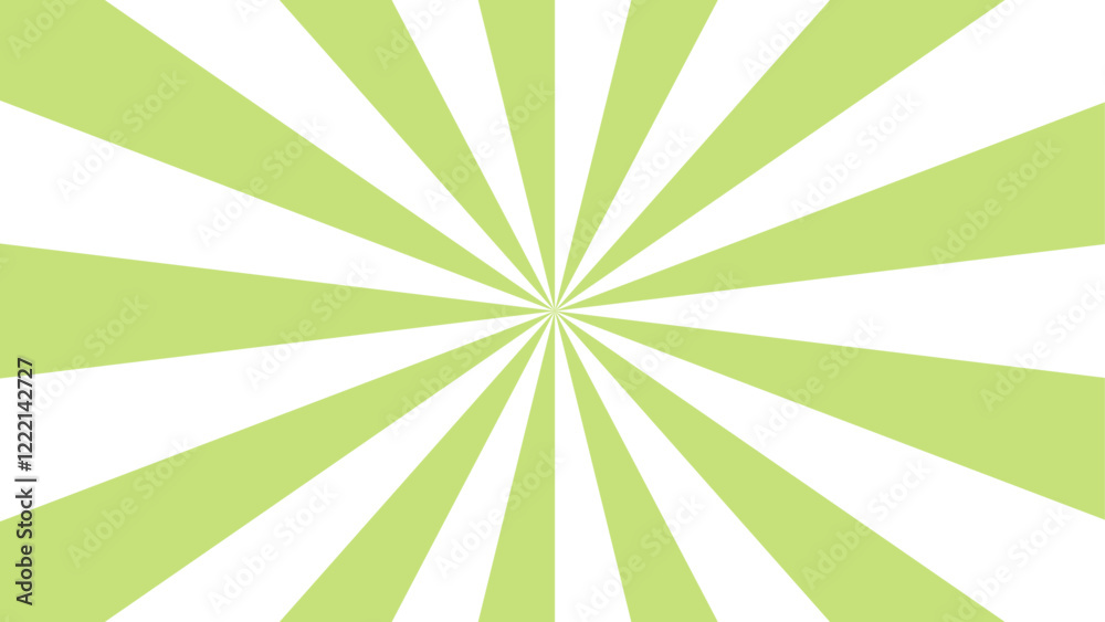 Aufkleber green and white sunburst abstract background. funky ray elements with classic vintage rays design. b