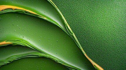 Obraz premium Abstract Green Paint Strokes Texture Lush Swirled Artistic Background