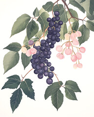 Obraz premium Grape are healthy food. And it is a useful fruit.