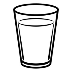 Modern Line Art Glass Icon