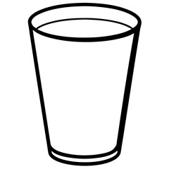 Modern Line Art Glass Icon