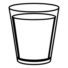 Modern Line Art Glass Icon