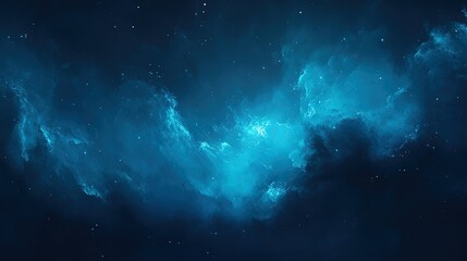 Obraz premium Glow in the dark blue light smoke background 