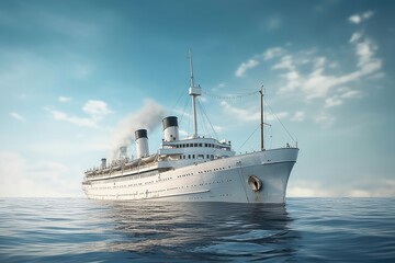 Ship vehicle ocean boat.