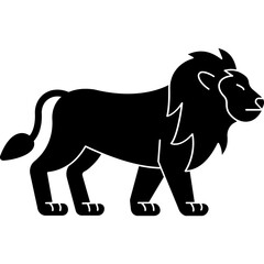 Lion  Vector Icon Set with Transparent Background	