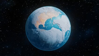 Fototapeta premium Earth from Space: A Stunning Cosmic View