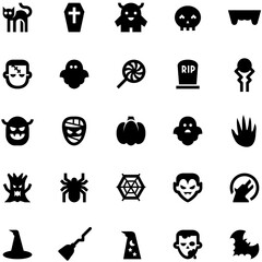 Set of Halloween icons